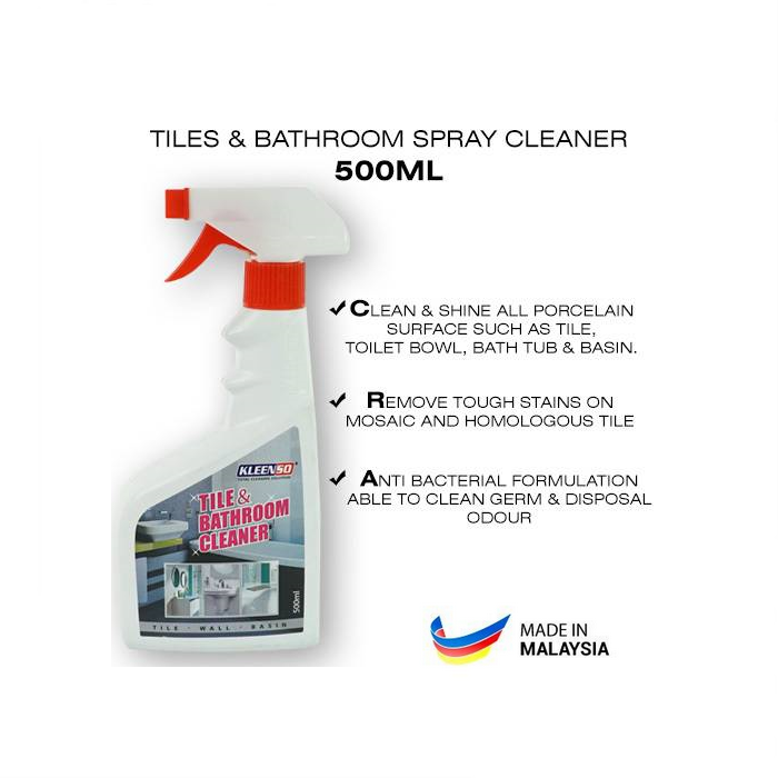 Buy KLEENSO Tile & Bathroom Spray Cleaner 500ml car accessories pet